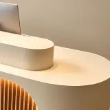 Reception Desk with Rounded Edges and Accent Lighting - Maoters thumbnail 10