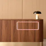 Modern Wood-Finish Reception Desk with Gold-Tone Base for Office Lobbies – Maoters thumbnail 12