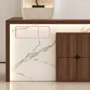 Modern reception desk with wood finish, suitable for office lobbies – Maoters thumbnail 10