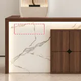 Modern reception desk with wood finish, suitable for office lobbies – Maoters thumbnail 10