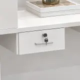 Minimalist Modern Reception Desk with LED Light Accent for Luxury Office Interiors - Maoters thumbnail 10