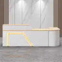 Classic And Versatile Rounded Cashier Reception Desk thumbnail 3