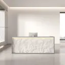 Stone Texture Reception Desk for Offices - Maoters thumbnail 3