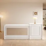 Reception Desk with Raised Side Counter - Maoters thumbnail 3