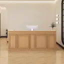 Simple Glossy Front Desk for Stores & Salons thumbnail 1
