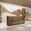 Modern-style reception desk suitable for office lobbies – Maoters thumbnail 2