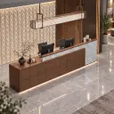 Modern Linear Reception Desk for Office Lobbies and Hospitality Spaces – Maoters thumbnail 2