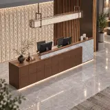 Modern Linear Reception Desk for Office Lobbies and Hospitality Spaces – Maoters thumbnail 2