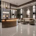 Reception Desk With Solid Wood Grain – Maoters thumbnail 2