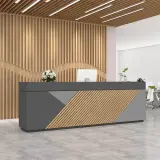 Modern Reception Desk With Cashier Counter thumbnail 2