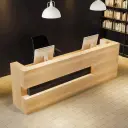 Retro Solid Wood Reception Desk – Maoters thumbnail 2
