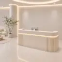 Modern Vertical-striped Luxury Reception Desk thumbnail 2