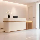 Luxury Wabi-Sabi Reception Desk – Salon & Boutique Counter thumbnail 2