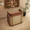 Luxury Rattan Reception Desk – Restaurant & Café Counter thumbnail 2