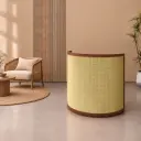 Modern Rattan Small Cashier Desk for Boutique thumbnail 2