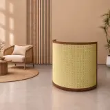 Modern Rattan Small Cashier Desk for Boutique thumbnail 2