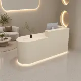 Minimal Curved Reception Desk thumbnail 2