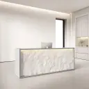Stone Texture Reception Desk for Offices - Maoters thumbnail 2