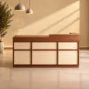 Modern reception desk suitable for office lobbies and salon reception areas – Maoters thumbnail 1