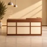 Modern reception desk suitable for office lobbies and salon reception areas – Maoters thumbnail 1