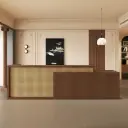 Reception Desk with Wood Finish for Office Entrances and Guest Areas – Maoters thumbnail 1