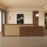 Reception Desk with Wood Finish for Office Entrances and Guest Areas – Maoters thumbnail 1
