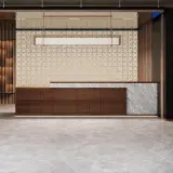 Modern Linear Reception Desk for Office Lobbies and Hospitality Spaces – Maoters thumbnail 1