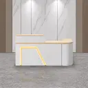 Classic And Versatile Rounded Cashier Reception Desk thumbnail 1