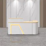 Classic And Versatile Rounded Cashier Reception Desk thumbnail 1