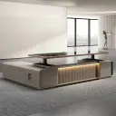 Electric Height Adjustable Executive Desk thumbnail 4