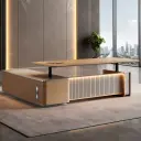 Luxury Electric Adjustable Executive Desk thumbnail 4