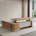 Modern Electric Height Adjustable Executive Office Desk thumbnail 4