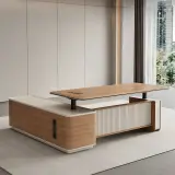 Modern Electric Height Adjustable Executive Office Desk thumbnail 4