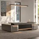 Modern Executive Desk with Sculpted Design for Executive Offices – Maoters thumbnail 4