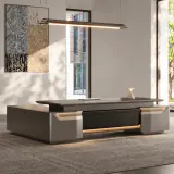 Modern Executive Desk with Sculpted Design for Executive Offices – Maoters thumbnail 4