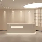 Luxury Modern Reception Desk with LED Accent Corporate Offices - Maoters thumbnail 1