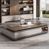 Modern executive desk suitable for high-end office spaces. - Maoters thumbnail 1