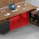 Modern L-Shaped Manager Executive Desk - Maoters thumbnail 8