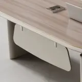 Electric Height Adjustable Standing Desk with Storage Cabinet – Modern Office Desk thumbnail 11