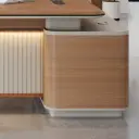 Light Luxury Executive Desk with Side Cabinet thumbnail 11