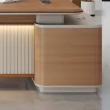 Light Luxury Executive Desk with Side Cabinet thumbnail 11