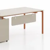 Modern Minimalist L-Shaped Executive Desk - Maoters thumbnail 7