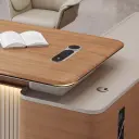 Light Luxury Executive Desk with Side Cabinet thumbnail 12