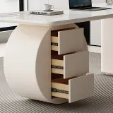 Cream Desk Modern Office Desk thumbnail 8