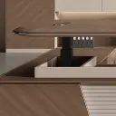 Contemporary Executive Office Desk with Electric Lift thumbnail 9