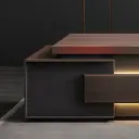 Large Contemporary Executive Desk for Premium Office Spaces and Workrooms - Maoters thumbnail 9