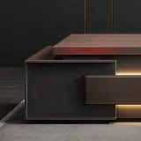 Large Contemporary Executive Desk for Premium Office Spaces and Workrooms - Maoters thumbnail 9