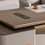 Large Executive Office Desk with Modern Wood Finish and Built-In Storage for Professional Office Spaces - Maoters thumbnail 9