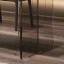 Italian Minimalist Desk with Outlet Solid Wood thumbnail 10