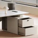 Elegant Light Luxury Office Desk — Simple Modern Design for Professional Home Office thumbnail 13